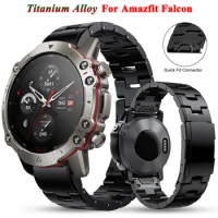 22mm QuickFit Titanium Alloy Watch Straps For Huami Amazfit Falcon Sport Bracelet Amazfit Falcon Replacement Wristband Watchband