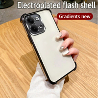 Luxury Plating Case For OPPO Reno 9 Pro+ Reno 9 Clear Shockproof Camera Protection Cover