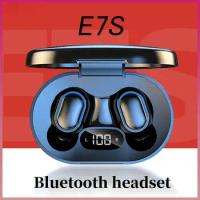 TWS E7S Fone Bluetooth Earphones Wireless Headphones for Xiaomi Vivo Oppo Noise Cancelling Earbuds Wireless Bluetooth Headset