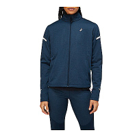 Asics [2012C028-401] 女 針織 外套 運動 慢跑 路跑 高領 保暖 舒適 反光 冬季 亞瑟士 藍