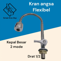 kran cuci piring flexibel meja tancap-kran dapur kepala besar