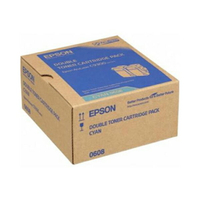 EPSON S050608 原廠青色高容量碳粉匣(雙包裝) 適用 AcuLaser C9300N