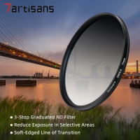 7artisans Soft GND Lens Filter 3 Stop (GND0.9) Graduated Neutral Density Filter with 18 Multi-Layer Coatings 46mm-82mm