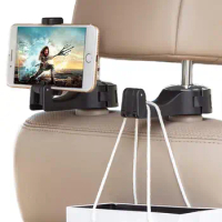 Car Seat Headrest Hook Phone Holder Seat Hanger Organizer For Nissan Pathfinder Sentra Leaf X-trail T32 Maxima Armada Elgrand