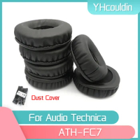 YHcouldin Earpads For Audio Technica ATH-FC7 ATH FC7 Headphone Accessaries Replacement Wrinkled Leather