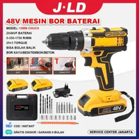 JLD-II 48vf Mesin bor baterai cas 35N.M Impact drill bor cordless/bor tangan baterai/bor jld mesin b