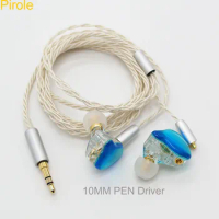 Pirole 1DD Drivers HIFI Bass Earbuds In-Ear Monitor Sport MMCX Earphones Cable For Shure UE900 SE535 SE215