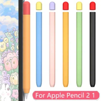 Soft Silicone Pen Holder for Apple Pencil 2nd Generation Stylus Pen Cover for Apple Pencil 1st Gen Protective Case Accessories