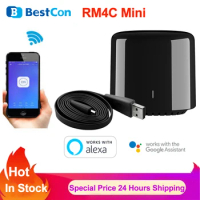 Broadlink BestCon RM4C Mini Universal Wifi IR Remote Control Smart Home IR Remote Controller Works with Alexa Google Home IFTTT