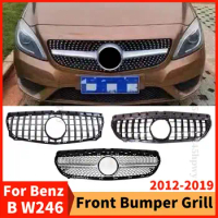 For Mercedes Benz B class W246 2012-2019 Front Grille Racing Bumper Grill Styling Decoration Hood Mesh Upgrade Replacement Part