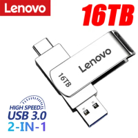 Lenovo Original U Disk 16TB USB3.0 High Speed Pen Drive 4T Transfer Metal Memory Card SSD Pendrive Flash Drive Memoria USB Stick