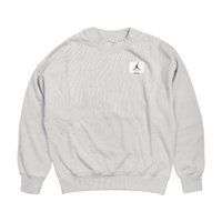 【NIKE 耐吉】大學T Essentials Fleece Crew Sweatshirts 女款 喬丹 純棉 灰 白(DM5190-012)