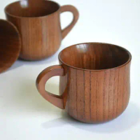 Zizyphus Jujube Wooden Cup Boutique Retro Handmade Korean Wood Mug Restaurant Tea Coffee Cups Best Gift Drinking DrinkwareSN2025