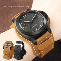 Vintage Genuine Cowhide Leather Watch Strap 22mm 24mm 26mm for Panerai PAM441/111 Watchband Men Wrist Band for Diesel Bracelet