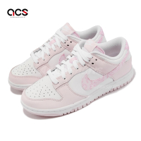 Nike 休閒鞋 Wmns Dunk Low 女鞋 純潔白 櫻花粉 低筒 經典 變形蟲 運動鞋 FD1449-100