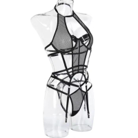 Sexy Lingerie Exotic Costume Sensual Transparent Bandage Porn Goth Mesh Outfit