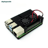 Vỏ kim loại cho Raspberry Pi 4, Vỏ Raspberry Pi 4, Được làm bằng hợp kim nhôm, Vỏ làm mát 4B, Được l