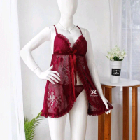 Miss Isyana BST27 Baju Dinas Seksi Depans Suami Lingerie Transparan Seksi Baju Tidur Wanita