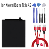 4000mAh Battery For Xiaomi Redmi Note 4X / Note 4 BN43 Phone Battery+USB cable+toolki