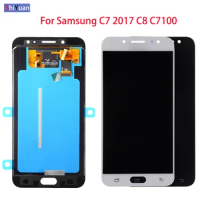 5.5 inch For Samsung Galaxy C7 2017 C8 C7100 C710 LCD Display Touch Screen Digitizer Assembly C710F/DS J7+ J7 Plus Screen Black