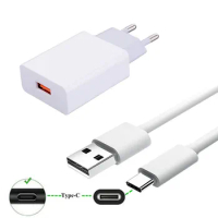 For Samsung Note 10 + S9 HTC U11 Redmi Note 7 ZTE Axon 7 Nubia Z17 Mini S Mobile phone Type C Data Charge Cable Wall USB Charger
