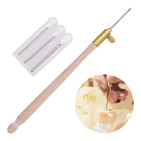 1Set sulaman Perancis Crochet DIY Tangan Cross Stitch Cotto Crochet 3 Jarum