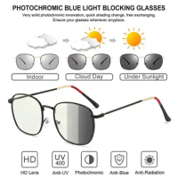 Lens Gaming Eyewear Computer Eyeglasses Blue Light Blocking Glasses Photochromic Glasses Sunglasses Discolored Glasses