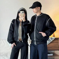 ( Winter collection 2) Couple Coat - Set áo khoác đôi phối viền cá tính - YH Couple