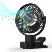 Summer Usb Fan Rechargeable Fan With LED Portable Foldable Cooling Mini Clip On Fan