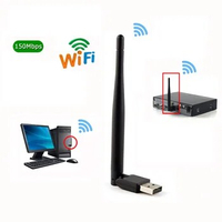 USB Wifi Adapter Antenna Receiver 150Mbps Mini Wireless Dongle Wifi 7601 2.4Ghz For DVB-T2 DVB-S2 TV BOX Wi-FI Network LAN Card