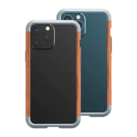 Aluminum Metal Wood Phone Case For iphone 13 13 Pro Max Case Armor Shockproof Cover for iphone 13 Mini 13 Armor Protection Coque