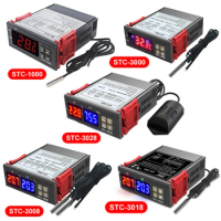 STC-1028 3018 3008 STC-3000 STC-1000 LED Digital Temperature Controller Thermostat Thermoregulator Incubator 12V 24V 110V 220V