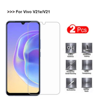2PCS Tempered Glass for Vivo V21 Phone Film For Vivo V21e 2021 Protective Glass on Vivo V21V2066 PD2083F_EX Screen Protector