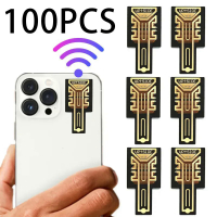 100Pcs SP11 Pro SP 9 Pro Signal Enhancement Stickers Universal Mobile Phone Antenna Signal Amplifier Portable Booster Sticker