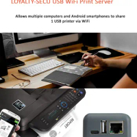 WiFi Print Server RJ45 LOYALTY-SECU Turns Your USB Printer into Network Wireless Mode Quickly