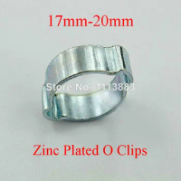 10PCS/LOT 17-20mm Two Eared O Clips Fuel Silicone Hose Petrol Pipe Oetiker Tube Clamp Silicon