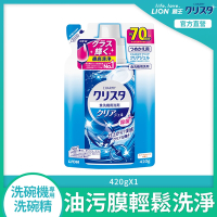 日本獅王LION 洗碗機專用酵素洗潔精補充包420g
