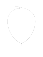 สร้อยคอตัวอักษร G  ตัวเรือนทอง 9k – สีไวท์โกลด์