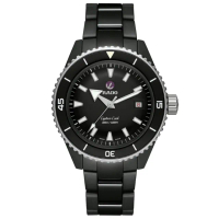 【Rado 雷達表】Captain Cook庫克船長系列 高科技全陶瓷潛水機械腕錶-黑43mmR05(R32129152 防水300米)