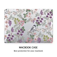 for MacBook Pro 13 Case with Touch ID A2289 A2251 A2159 A1706 A1708 Floral Case for Macbook Pro 13 Inch M1 M2 A2338 Retina A1502