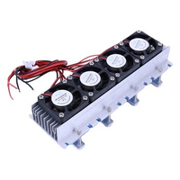 288W Peltier Cooler DC12V Air Conditioner Cooling System Thermoelectric Peltier Refrigeration Cooler for Air Conditioning Fan