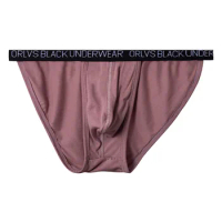 Fashion Men Underwear Briefs Sexy Breathable Male Panties Cueca Tanga U Pouch Letter Print Men Underpants Slip Homme G-String