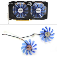 NEW 2PCS 95MM 4PIN FDC10U12S9-C CF1010U12S RX580 590 GPU FAN For HIS RX 590 IceQ X² OC 8GB Graphics Card Fan Replacement Fans