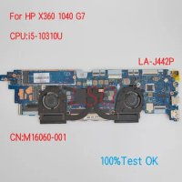 LA-J442P For HP ProBook X360 1040 G7 Laptop Motherboard With CPU i5-10310U PN:M16060-001 100% Test OK