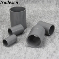 Gray UPVC I.D20/25/32/40/50mm Straight Connector coupling for Garden Irrigation Aquarium Pipe PVC pipe Adapter pipe Fitting