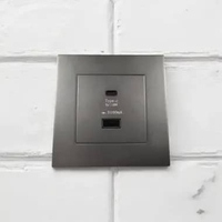 EIOMR Stop Kontak Dinding USB Type C Multi Port Wall Socket 5V/3.1A - E86