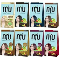 [ 1pcs ] Nyu krim pewarna rambut alami Nyu cream hair colour semir rambut / cat rambut Blue black