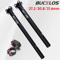 BUCKLOS Seatpost Carbon 27 2 Bike Seatpost for Brompton 31 6 MTB Bicycle Carbon Canote Seat Post 400mm Bike Seat Tube with Clamp