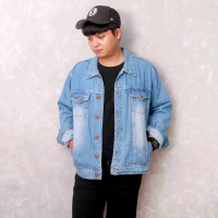 JAKET COWOK Denim Zigzag / jaket Jeans Denim Zigzag Casual Pria / Jaket Jeans cowok Blueantdenimake