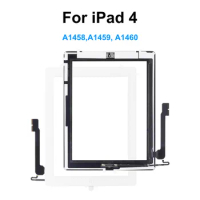 9.7 Inch For iPad 4 A1458,A1459, A1460 Touch Panel Digitizer Screen With Home Button Replacement